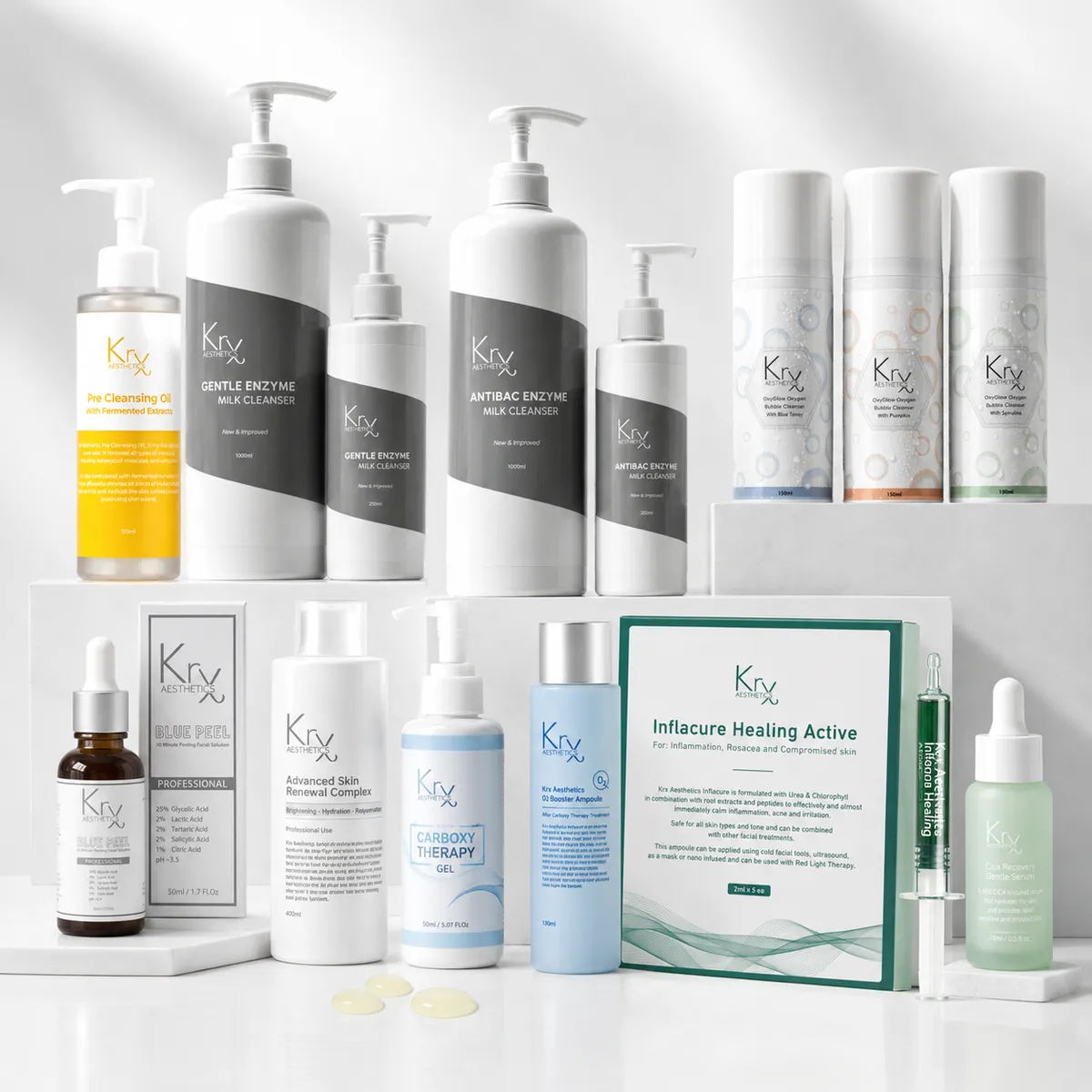 Sélection de produits professionnels KRX Aesthetics